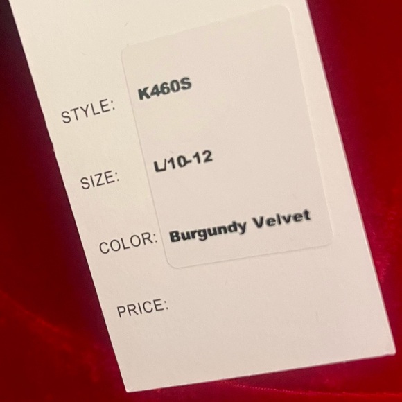 Unique Vintage Red Velvet Sleeved Mod Wiggle Dress - Picture 6 of 8